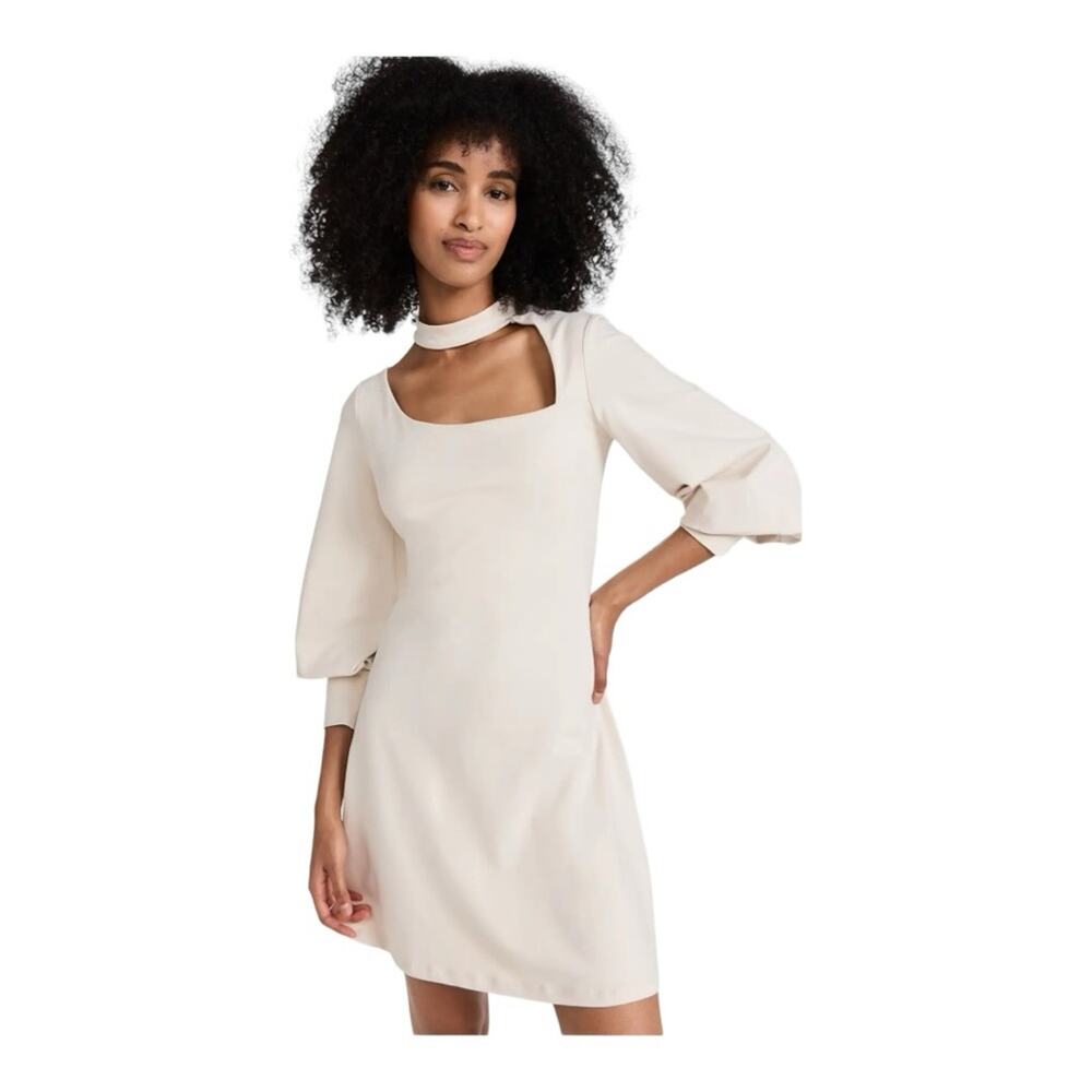 Susana Monaco Revolve Mock Neck Cut Out Flare Dress Size Small NWT